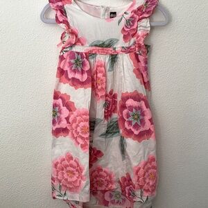 Girls floral maxi high low dress